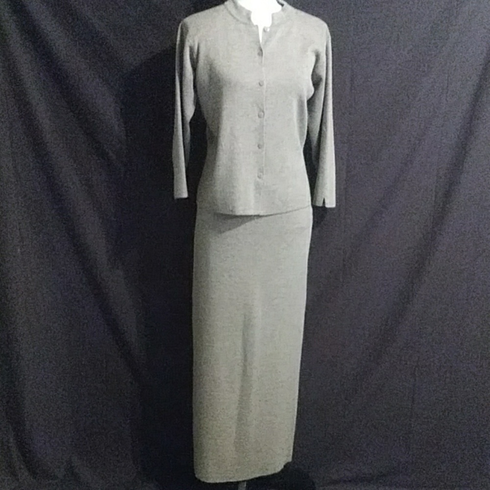 Eileen Fisher two-piece sweater skirt sets size S